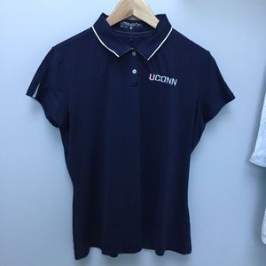 UCONN Navy Nike Performance Golf Shirt